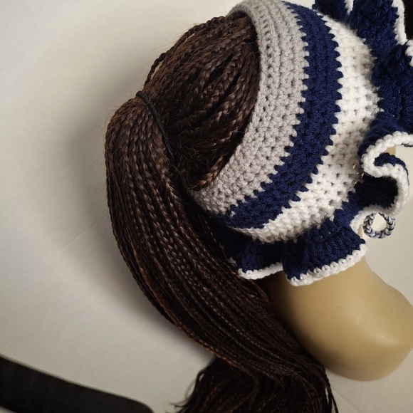 Open Top Ruffle Bucket Hat - Picture 8 of 8